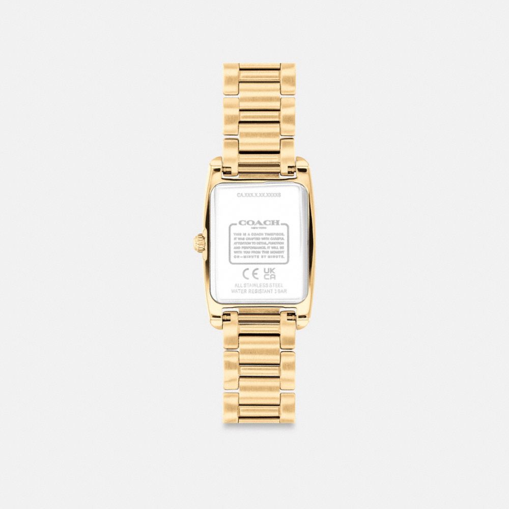 Coach Reese Watch, 20mm X 30mm In Gold