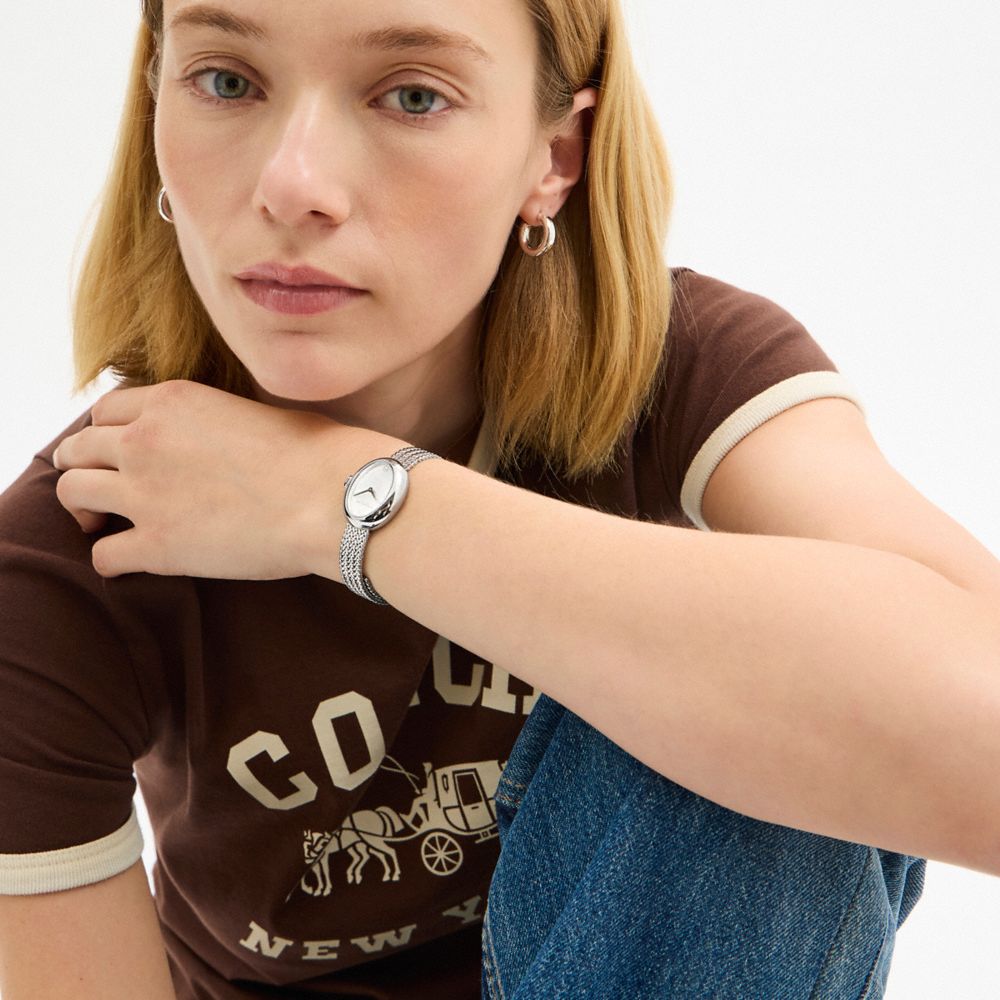 Coach Sammy Watch, 22mm In Silver