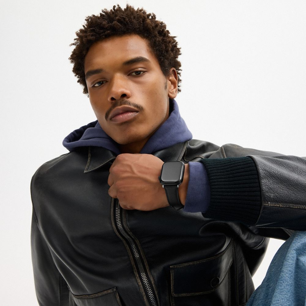 COACH®,Apple Watch® Strap Gift Set, 42 Mm, 44 Mm, 45 Mm And 46 Mm,Watch Strap,Silicone,Embossed,Logo,Set,Casual,Multi Color,Detail View