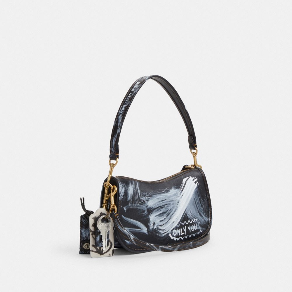 COACH®,Upcrafted Swinger Bag,,Angle View