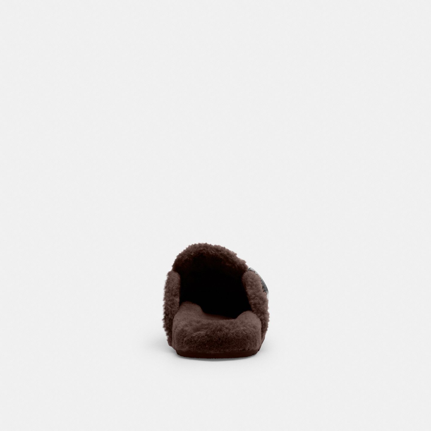 Мужские сабо Coach Buckle Clog In Signature Suede, цвет: Шоколадный коричневый — фото 4