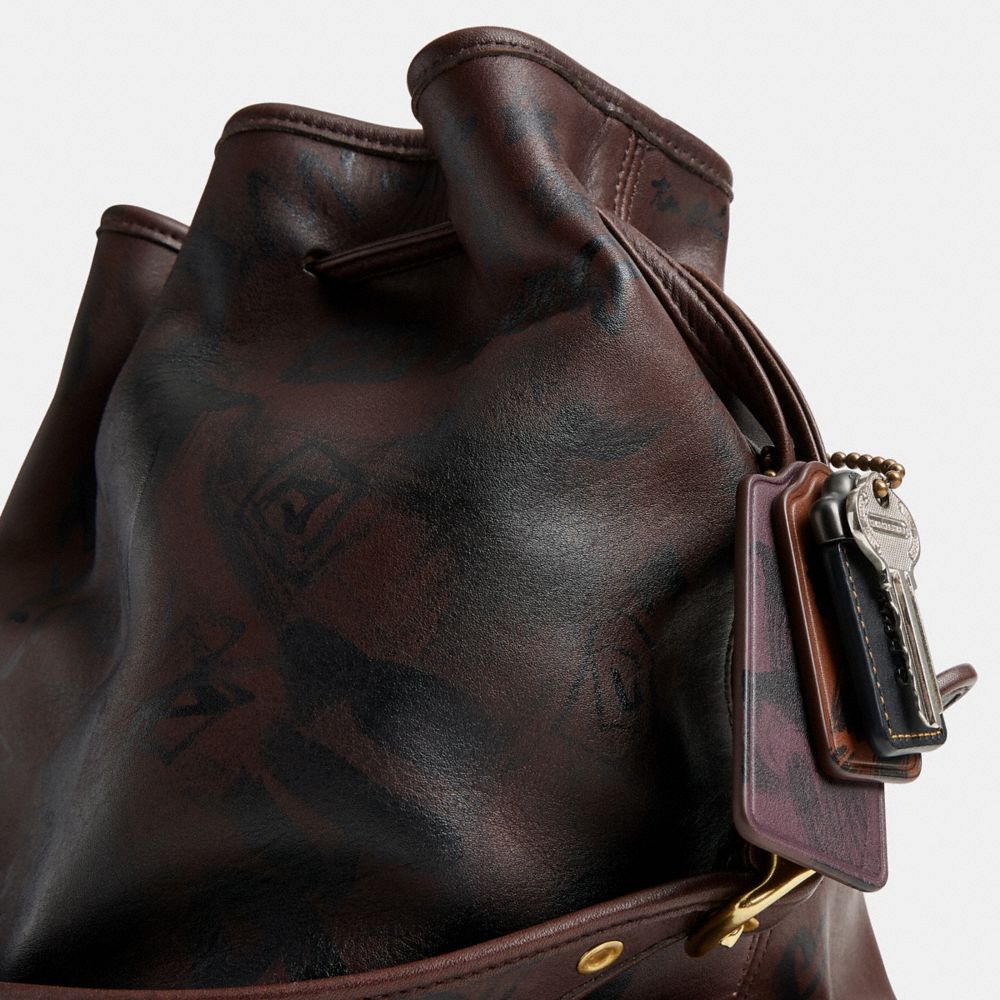 COACH®,Upcrafted Vintage Legacy Drawstring Bag,,Closer View