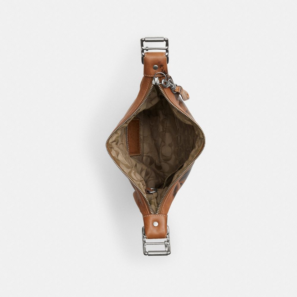 COACH®,Upcrafted Vintage Metro Hippie Bag,,Inside View,Top View