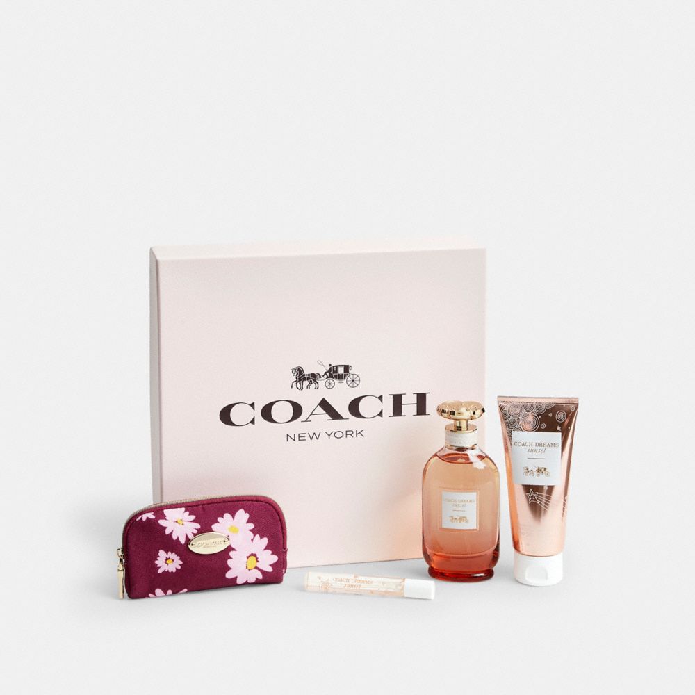 COACH®,Coach Dreams Sunset Eau De Parfum 4 Piece Gift Set,,Front View