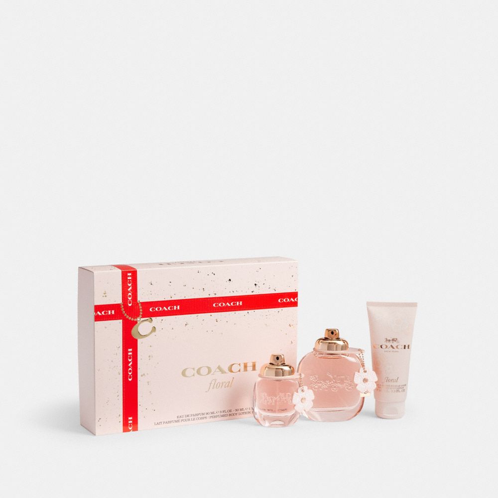 Coach Floral Eau De Parfum 3 Piece Gift Set In Multi