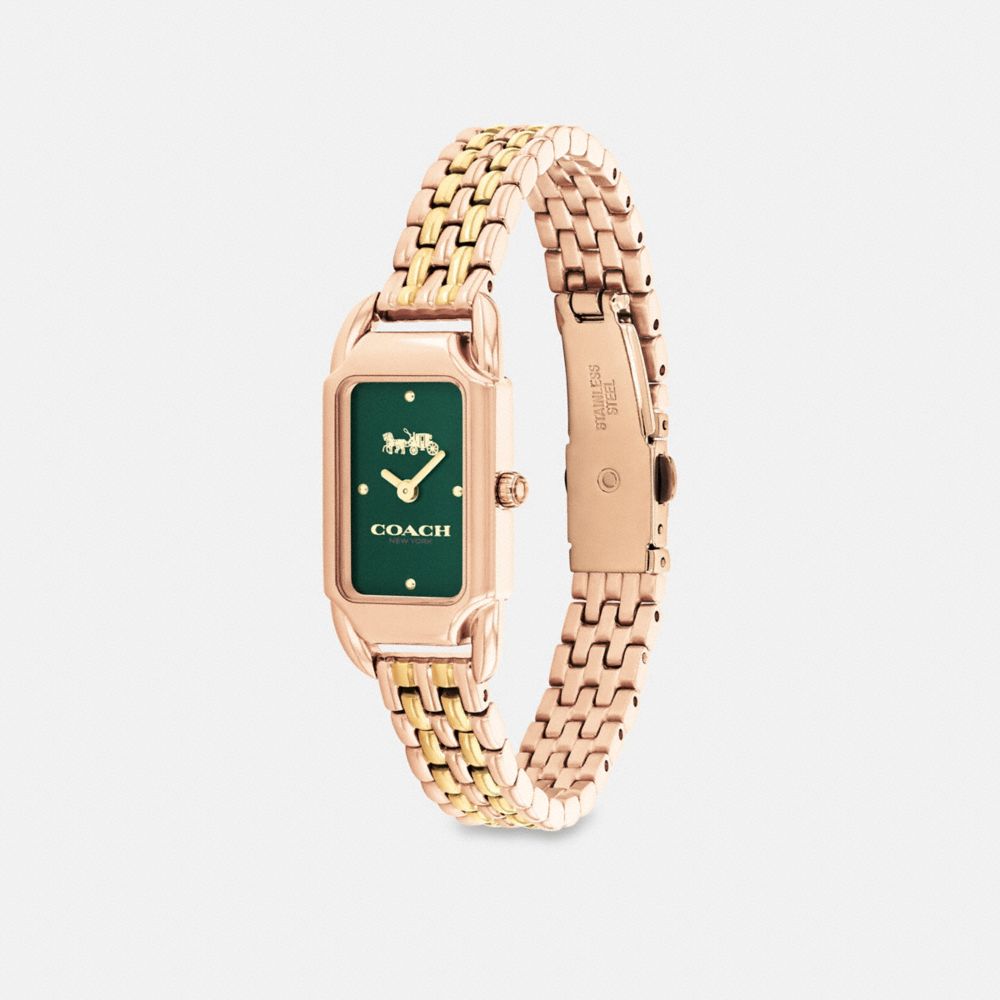 Coach Cadie Watch, 17.5mm X 28.5mm In Gold