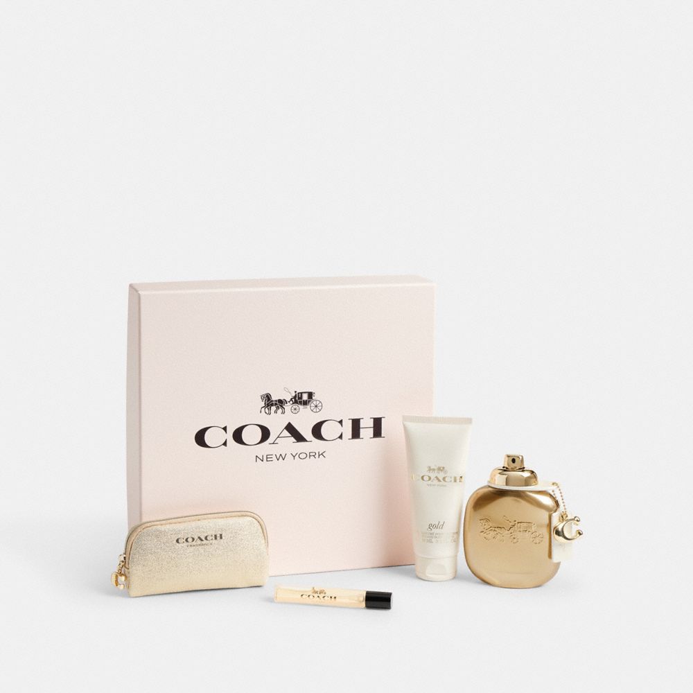 Coach Gold Parfum 4 Piece Gift Set In Multi