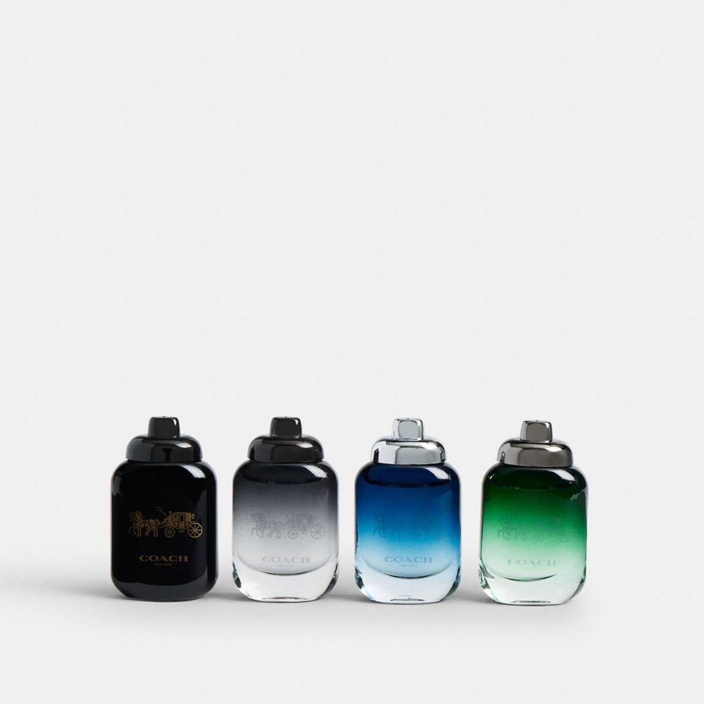 COACH®,Men's Eau De Toilette 4 Piece Minispray Gift Set,,Front View