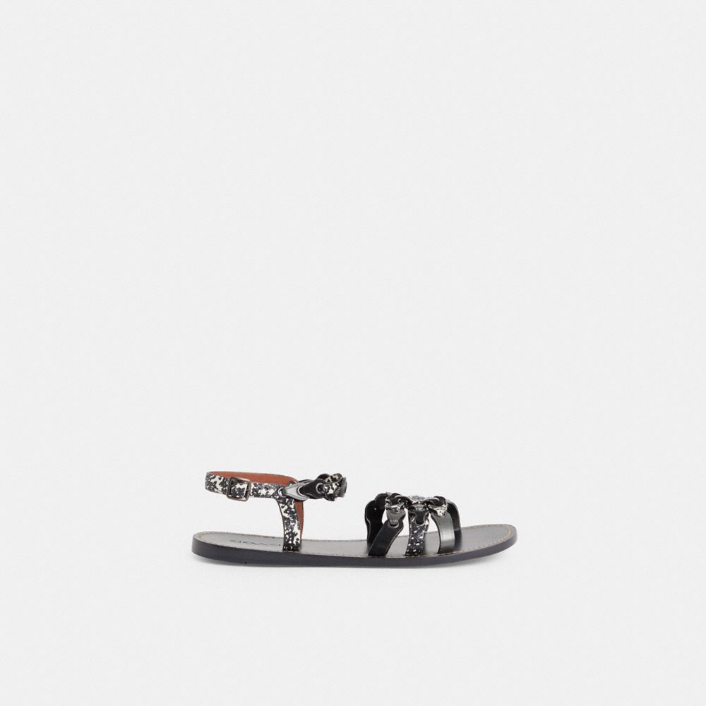 COACH RESTORED SANDAL WITH COACH LINK 
