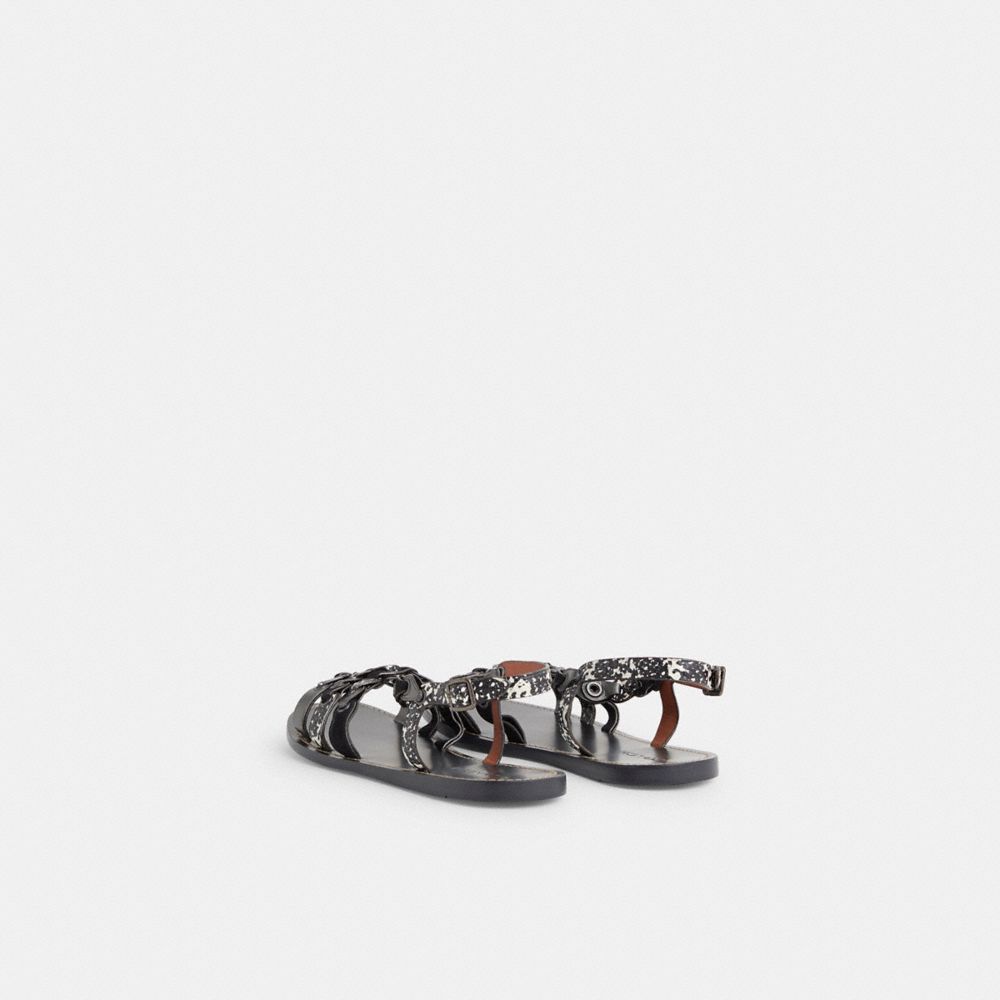 COACH RESTORED SANDAL WITH COACH LINK 