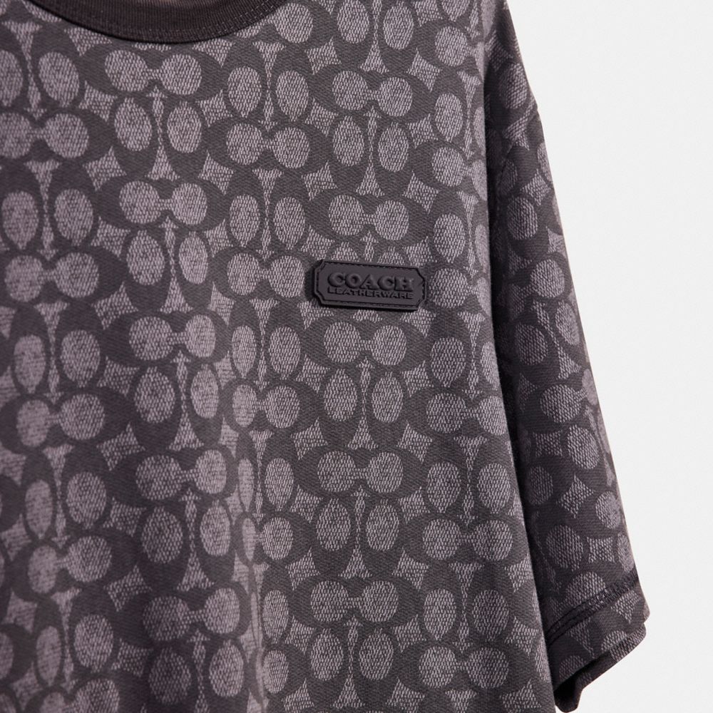 COACH®,Restored Essential T Shirt,Cotton,T Shirt,Sustainable,Casual,Gray,Scale View