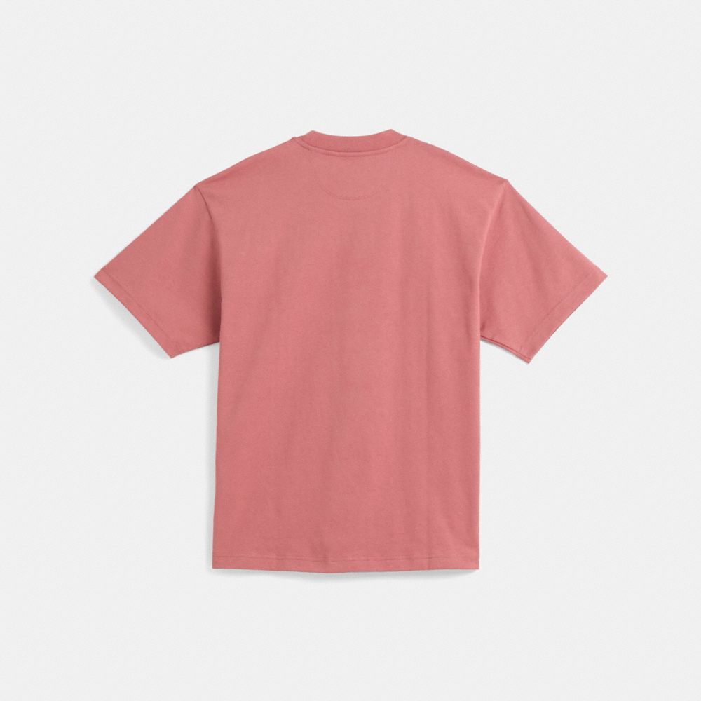Shop Coach Restored Strawberry Skater T Shirt In Rose
