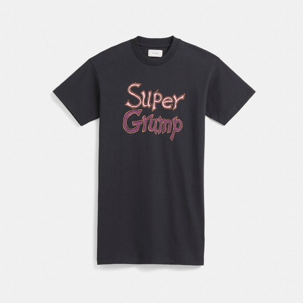 Coach Restored Super Grump T Shirt Dress In Black
