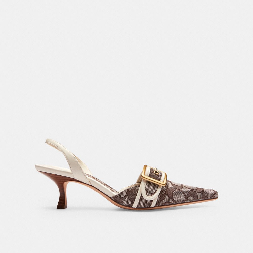 Coach Margot Slingback In Signature Jacquard — фото 2