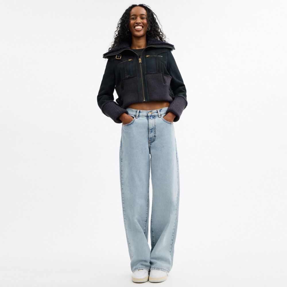 COACH®,スケーター ジーンズ,ボトムス,ﾗｲﾄ ﾌﾞﾙｰ/ﾃﾞﾆﾑ