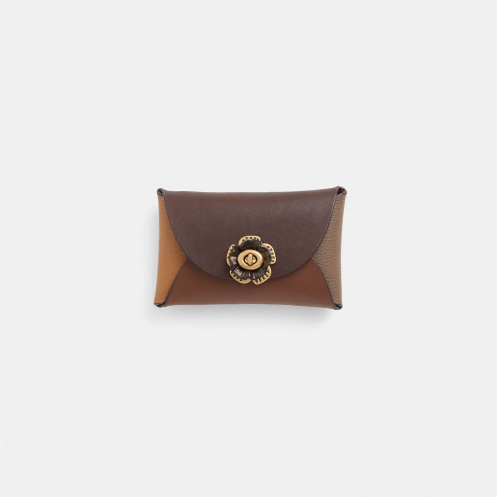 Coach Remade Medium Garden Pouch In Brown/multi