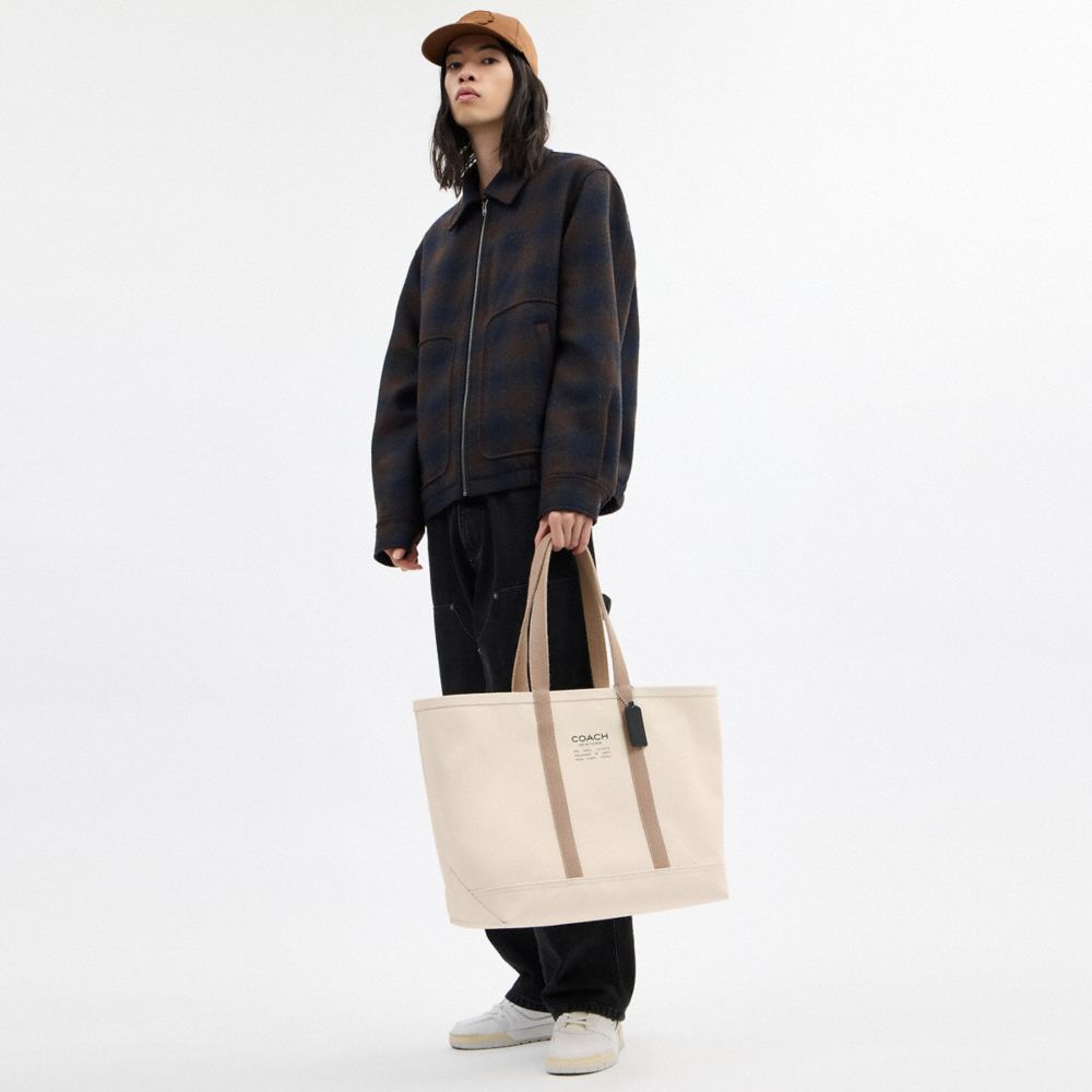 COACH®,Toile,Naturel,Detail View