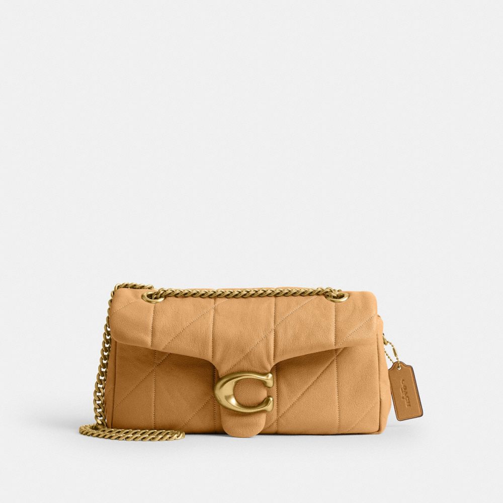 COACH&reg;,Tabby Shoulder Bag 26 With Quilting,Leather,Shoulder Bag,Metal,Logo,Compact,Shoulder Guard,Brass,Day Party,,Front View