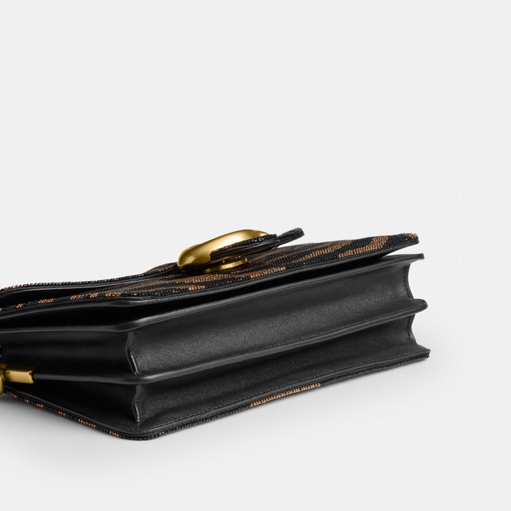 Tabby Shoulder Bag 26 With Beaded Tiger