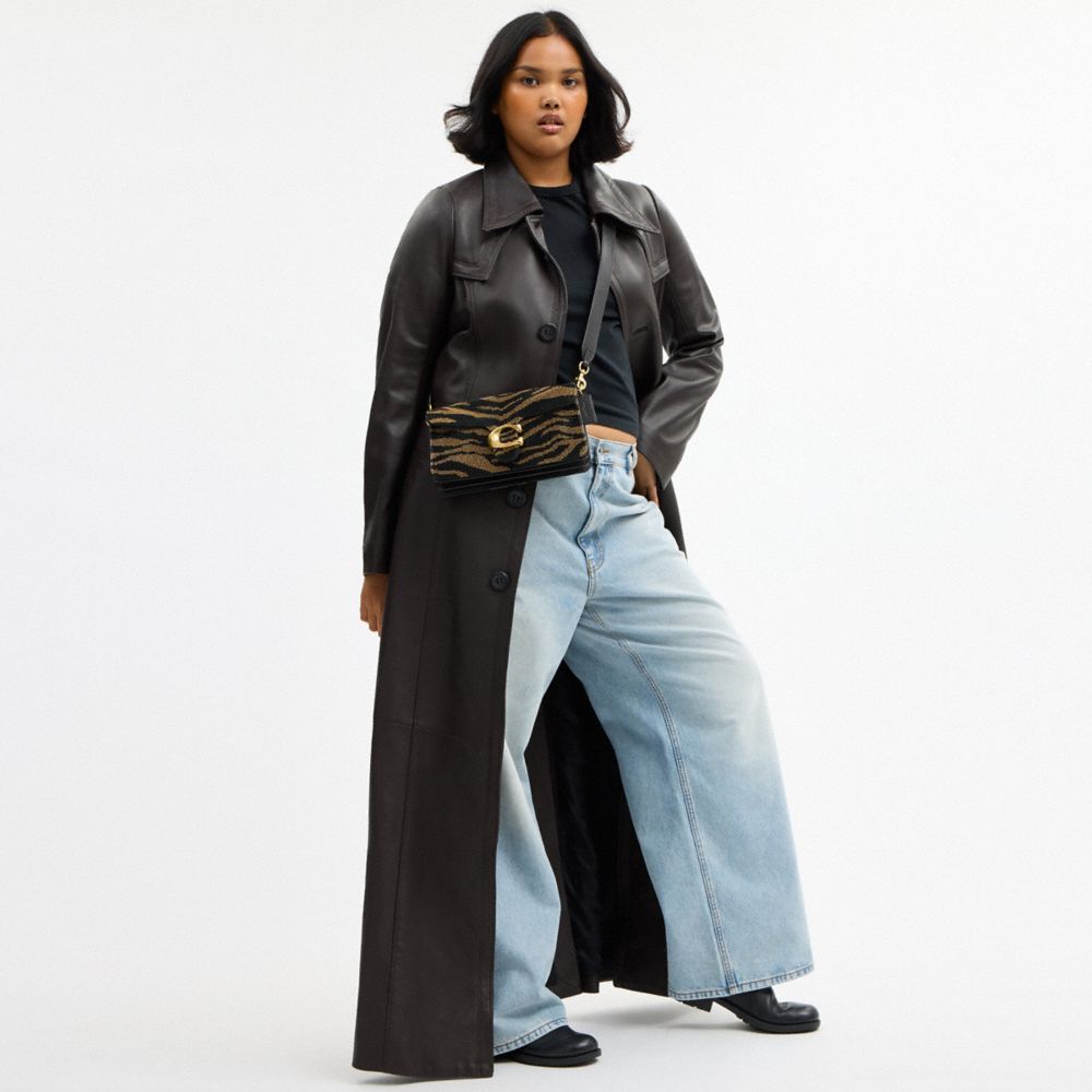 Tabby Shoulder Bag 26 With Beaded Tiger