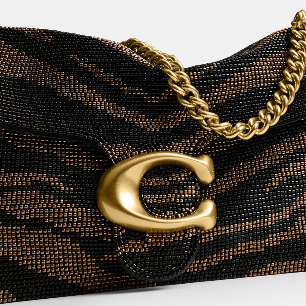 Tabby Shoulder Bag 26 With Beaded Tiger