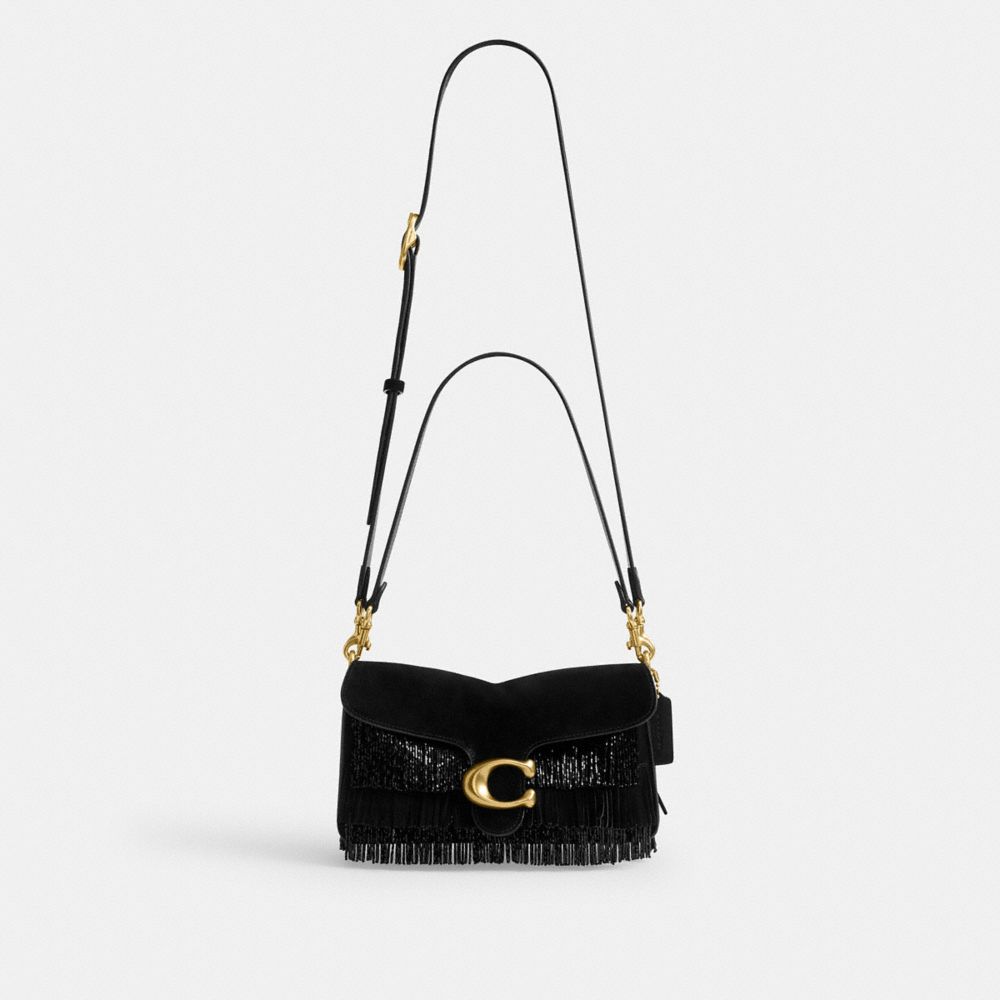 Женские сумки Coach Tabby Shoulder Bag 26 With Crystal Beaded Fringe — фото 6