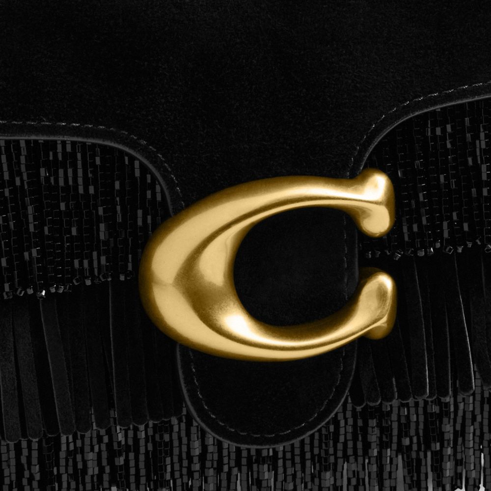 Tabby Shoulder Bag 26 With Crystal Beaded Fringe