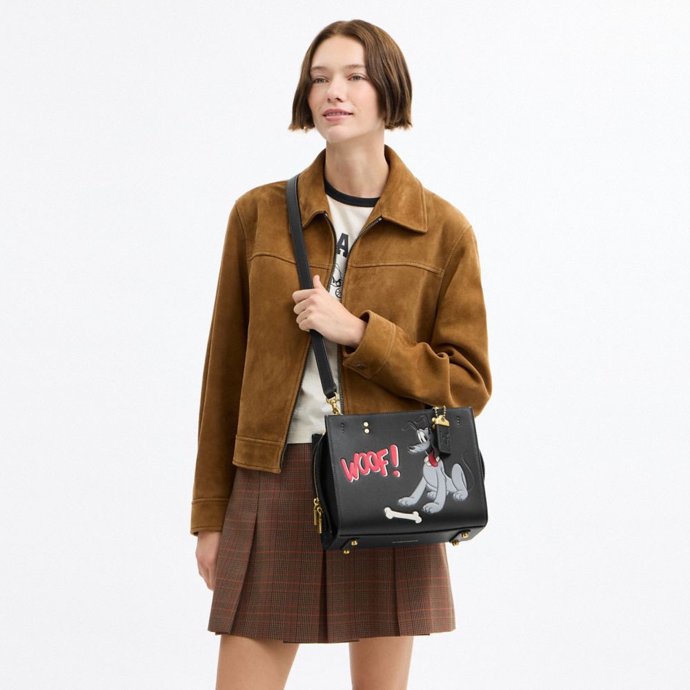 Disney X Coach Rogue Bag 25 With Pluto