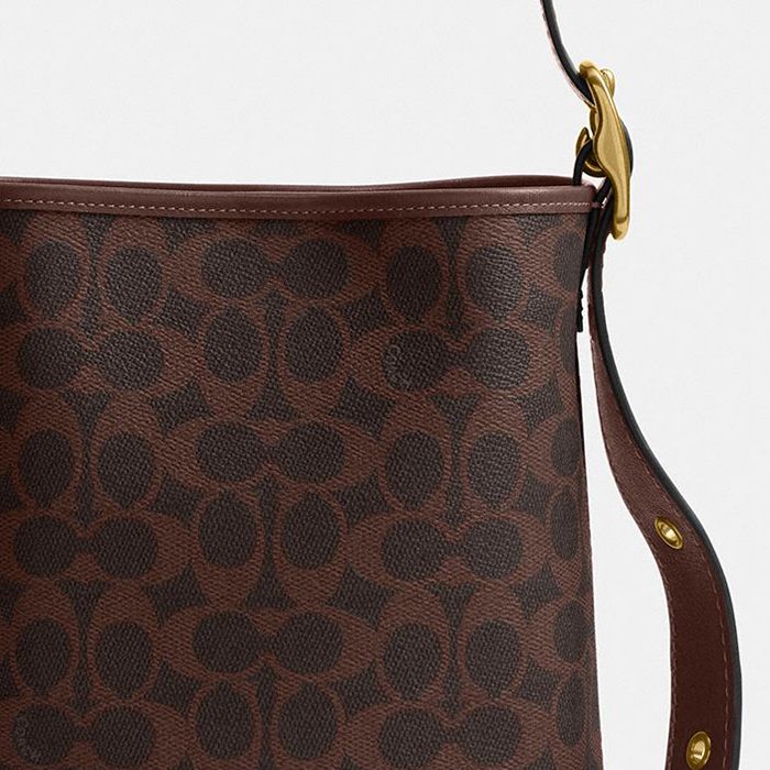 COACH® | Bleecker Bucket Bag 21 In Signature Canvas