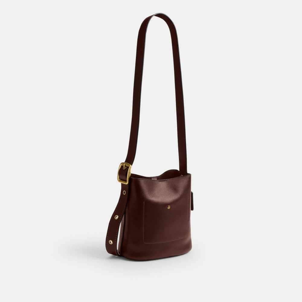COACH®,Bleecker Bucket Bag 21,,Angle View
