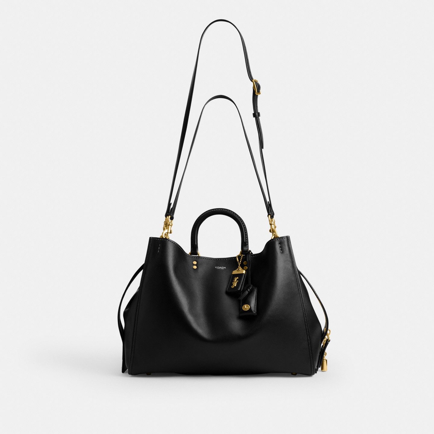 Женская сумка Coach Rogue Bag 40, цвет: Латунный / Чёрный — фото 6