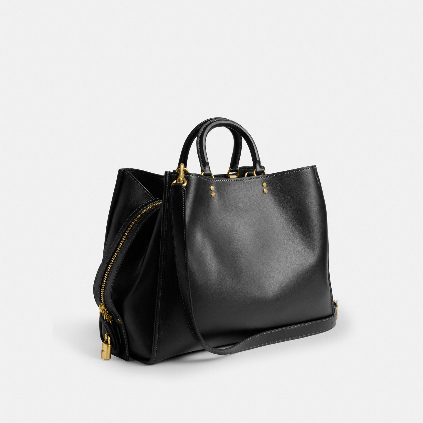 Женская сумка Coach Rogue Bag 40, цвет: Латунный / Чёрный — фото 2
