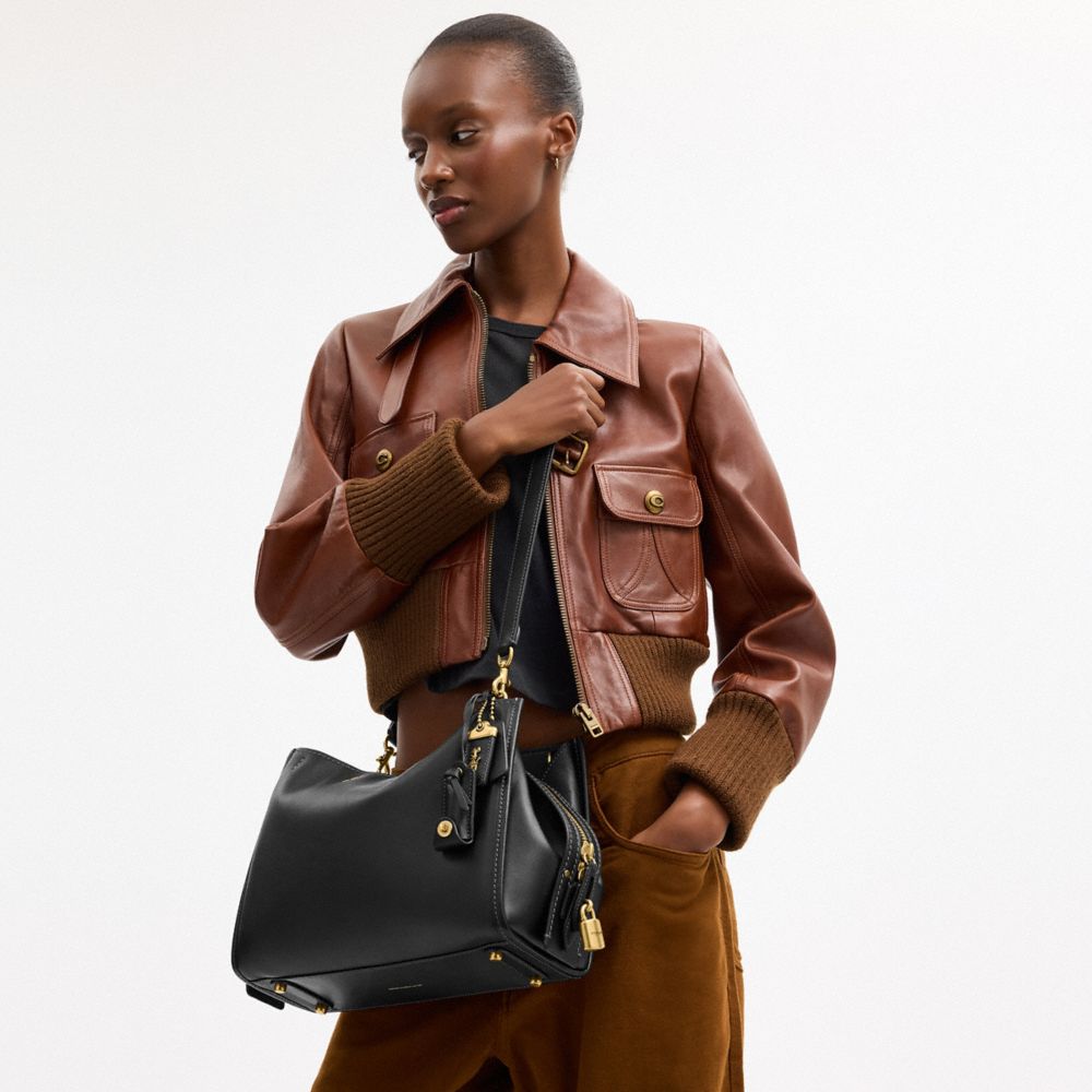 COACH®,Rogue Bag 31,Black,Detail View