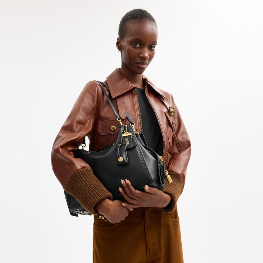 COACH®,Rogue Bag 31,Black,Detail View