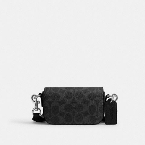 Мужские сумки Coach Flap Crossbody In Signature Canvas