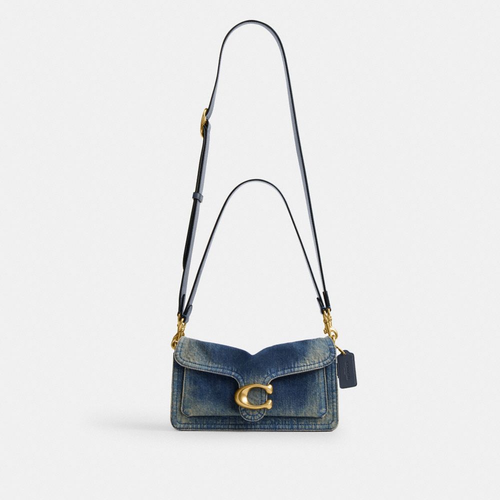 Женские сумки Coach Tabby Shoulder Bag 26 In Regenerative Cotton Denim — фото 7