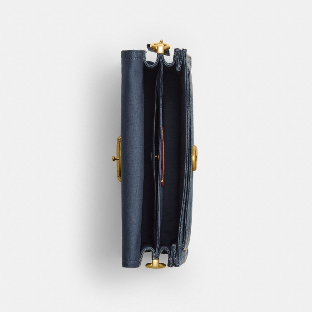 Tabby Shoulder Bag In Regenerative Cotton Denim