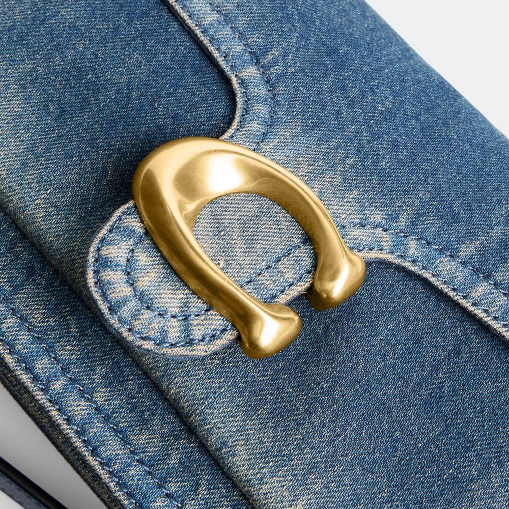 Tabby Shoulder Bag In Regenerative Cotton Denim