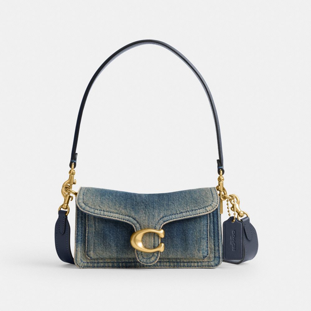 Coach Tabby Shoulder Bag 20 In Regenerative Cotton Denim