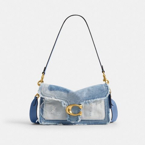 Женские сумки Coach Tabby Shoulder Bag 26 With Repurposed Denim Patchwork