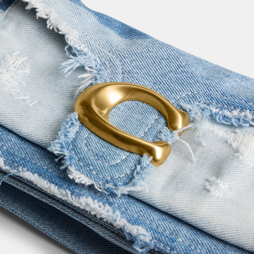 Tabby Shoulder Bag 26 With Repurposed Denim Patchwork