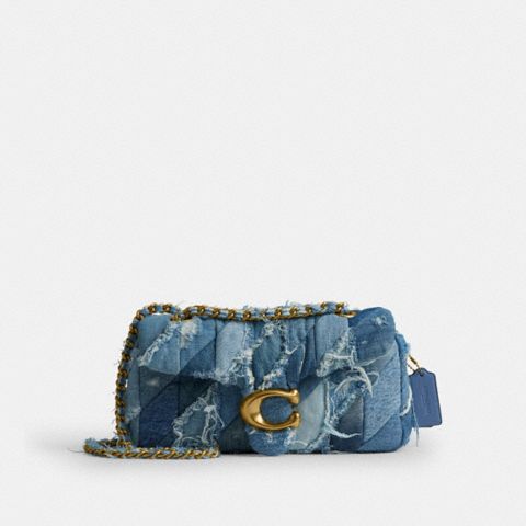 Женские сумки Coach Tabby Shoulder Bag 26 With Repurposed Denim Patchwork Quilting