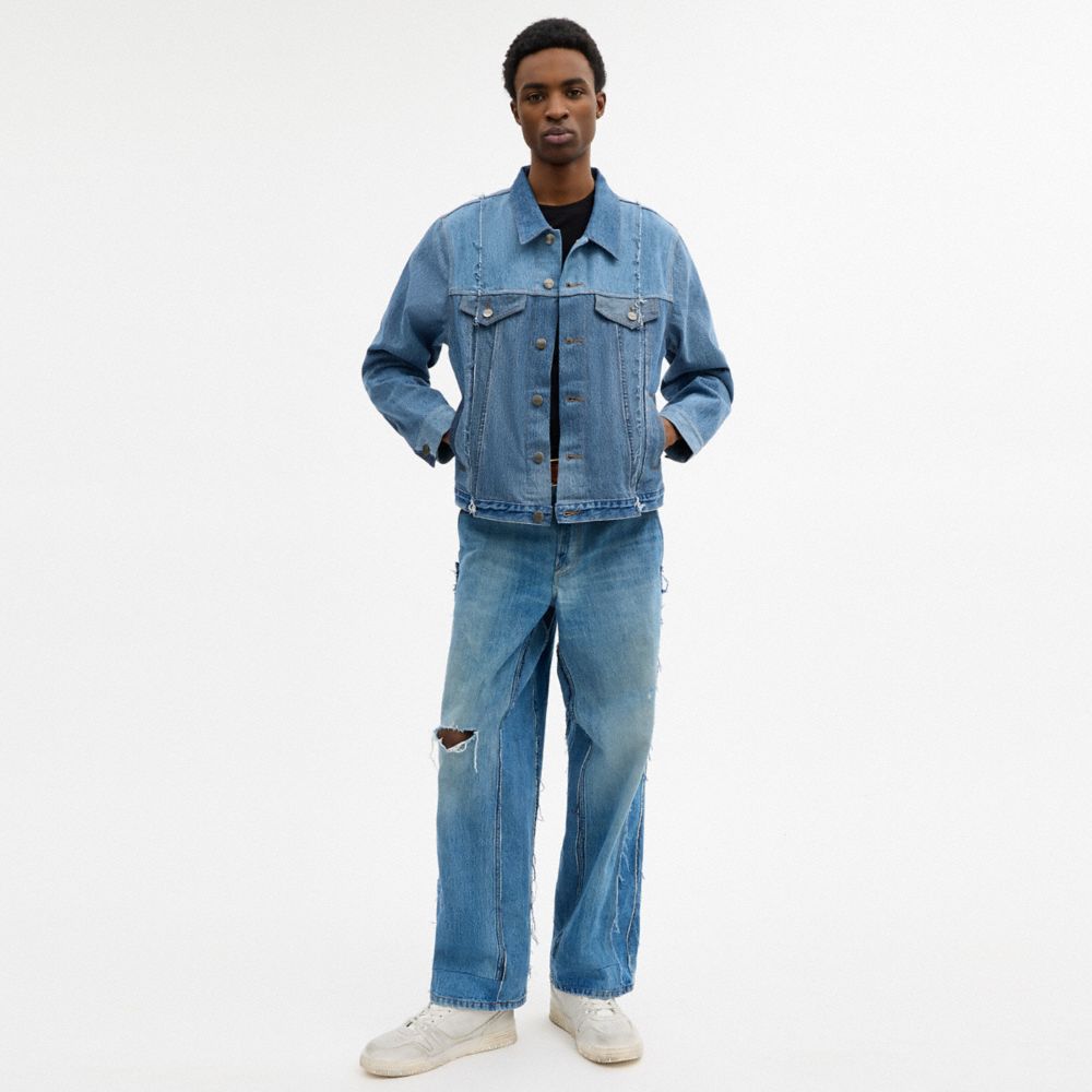Женские куртки Coach Repurposed Denim Jacket — фото 4