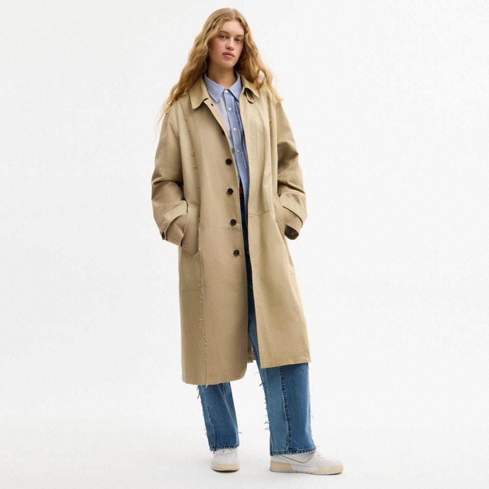 Женские куртки Coach Repurposed Cotton Trench Coat — фото 3