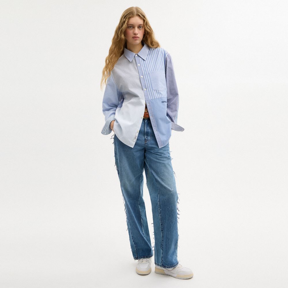 Coach Repurposed Cotton Patchwork Oxford Shirt — фото 2