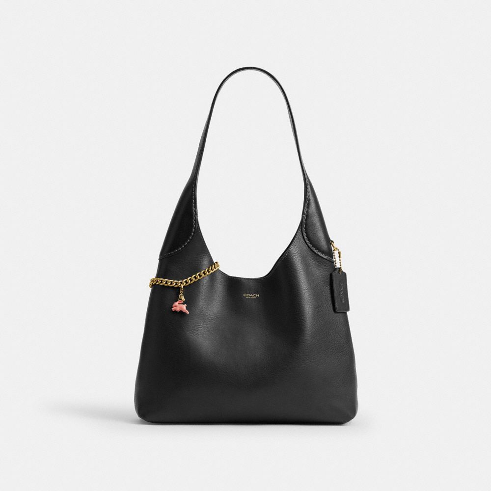 COACH®,DIY Bunny Charm,Bag Charm,Metal Material,Resin,3D Embellishment,Rhinestones,Key Ring,Brass,Blush,Angle View