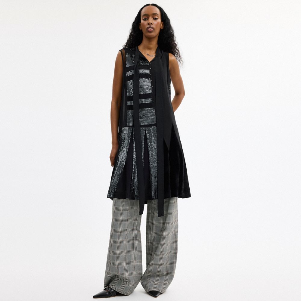 COACH®,Embellished Dress,,Scale View