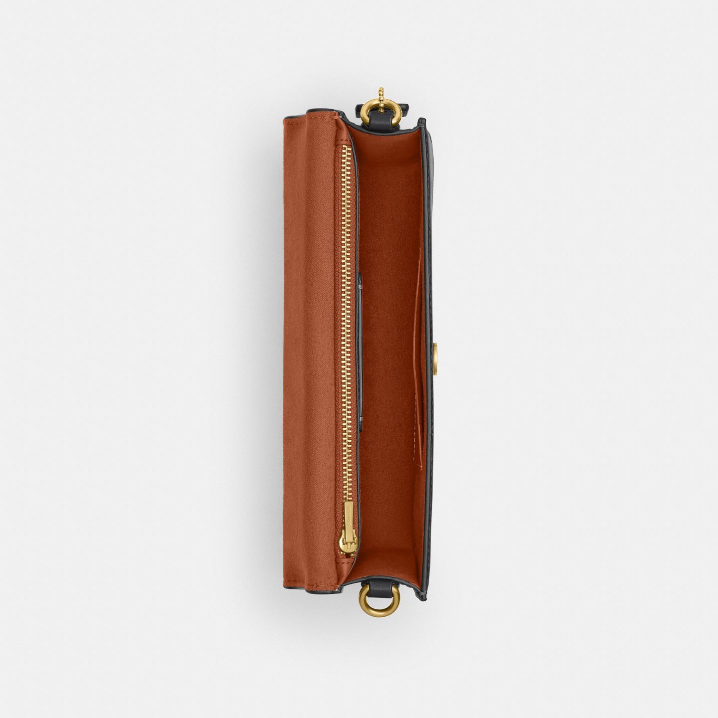 Женская сумка Coach New York Elora Top Handle Crossbody, цвет: Латунный / Чёрный — фото 5