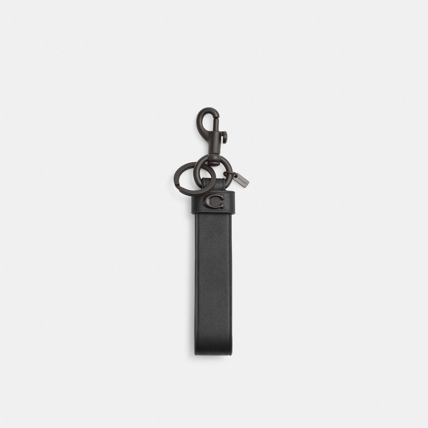Женский брелок Coach Loop Bag Charm, цвет: Чёрный — фото 1