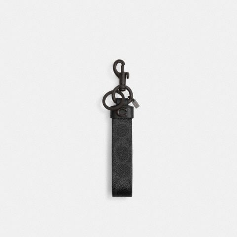 Женские брелоки Coach Loop Bag Charm In Signature Canvas